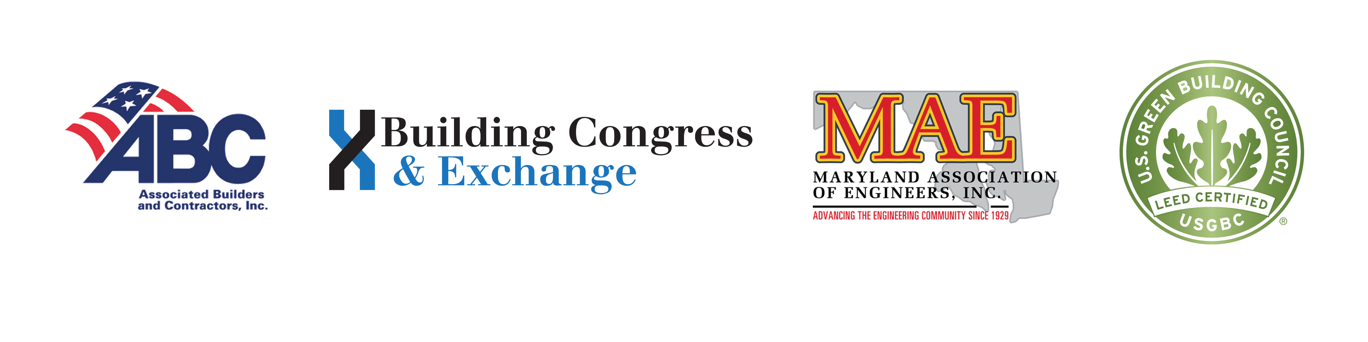 Affiliations Associated Builders and Contractors Building Congress and Exchange MAE USGBC Brawner Builders Baltimore Construction